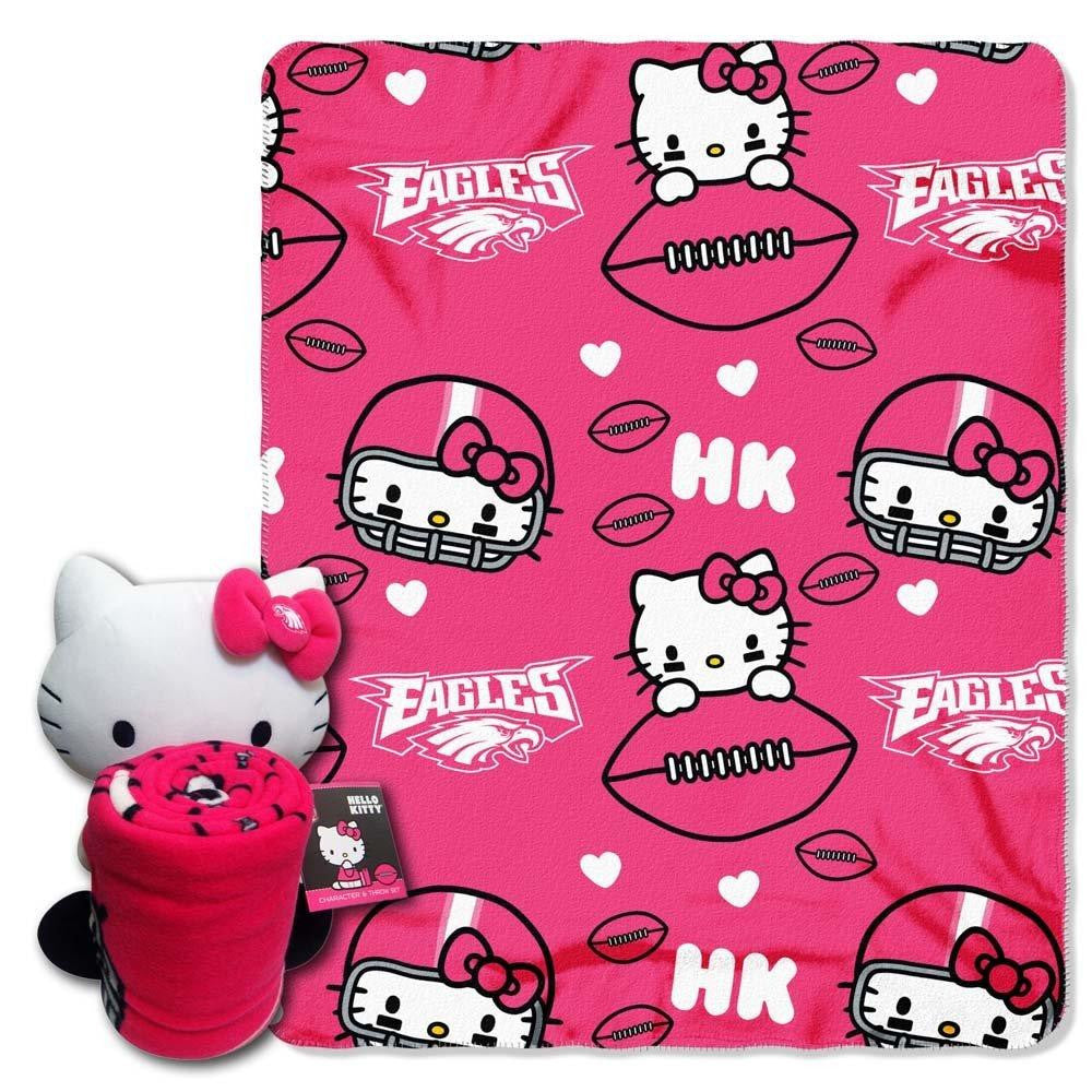 Philadelphia Eagles NFL Hello Kitty with Throw Combo