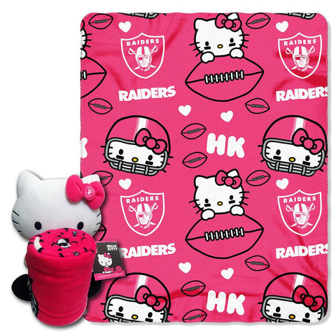 Oakland Raiders NFL Hello Kitty with Throw Combo