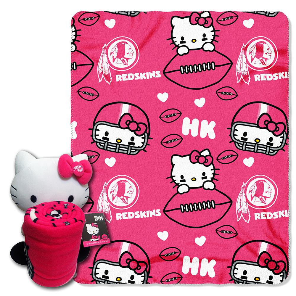 Washington Redskins NFL Hello Kitty with Throw Combo