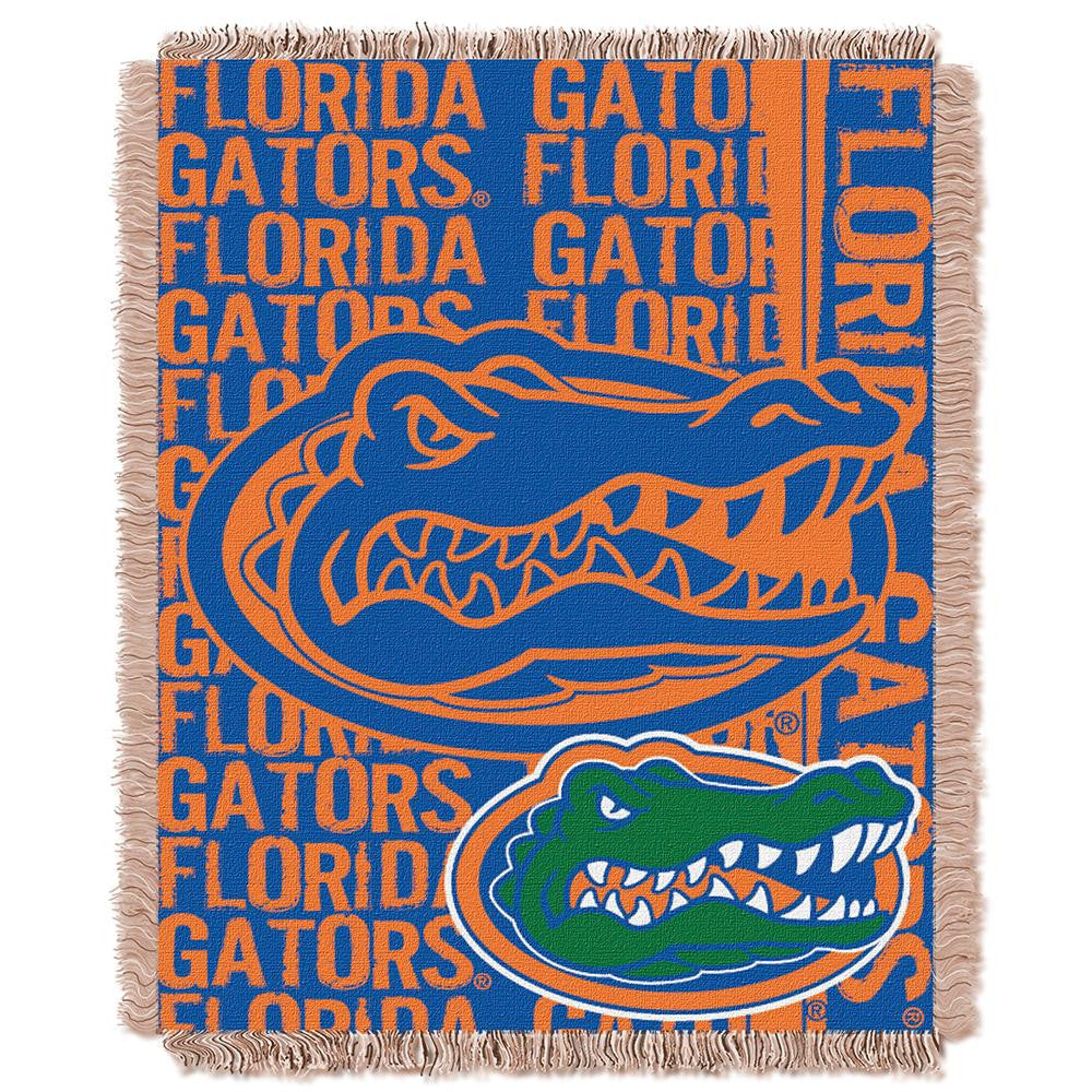 Florida Gators NCAA Triple Woven Jacquard Throw (Double Play Series) (48x60)