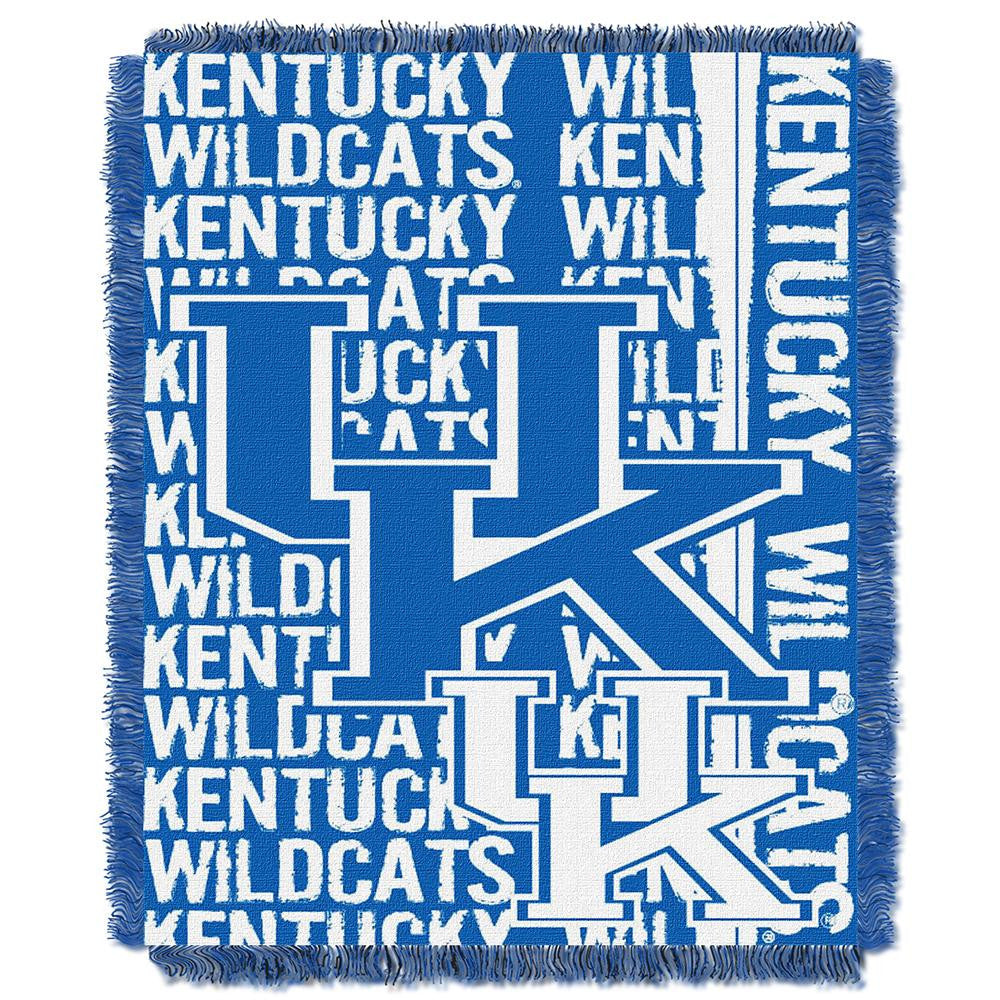 Kentucky Wildcats NCAA Triple Woven Jacquard Throw (Double Play Series) (48x60)