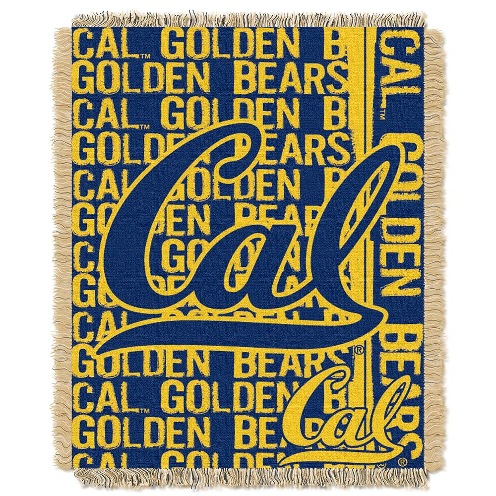 Cal Golden Bears NCAA Triple Woven Jacquard Throw (Double Play Series) (48x60)