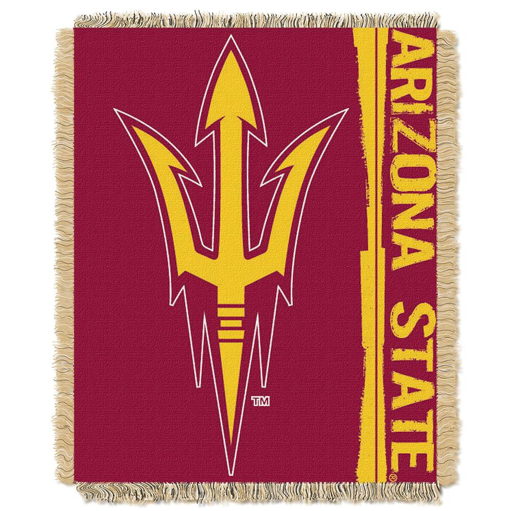 Arizona State Sun Devils NCAA Triple Woven Jacquard Throw (Double Play Series) (48x60)