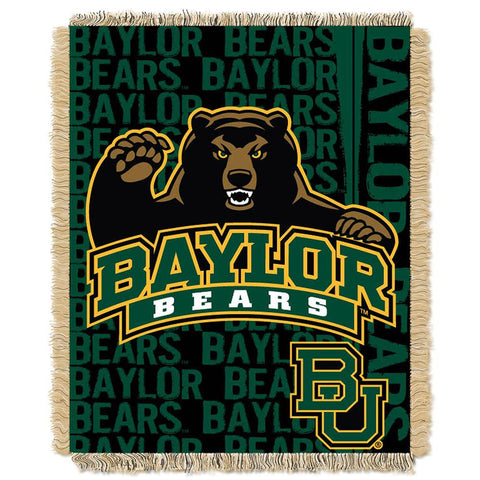 Baylor Bears NCAA Triple Woven Jacquard Throw (Double Play Series) (48x60)