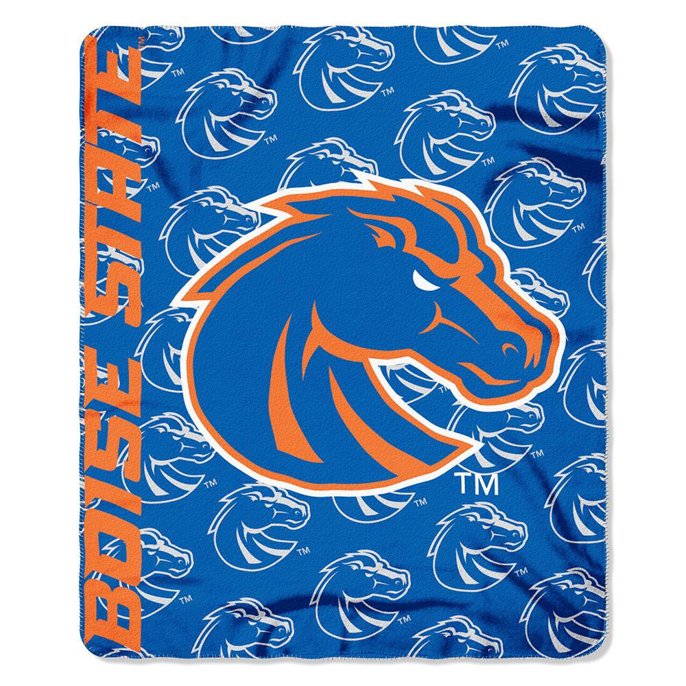 Boise State Broncos NCAA Light Weight Fleece Blanket (Mark Series) (50inx60in)