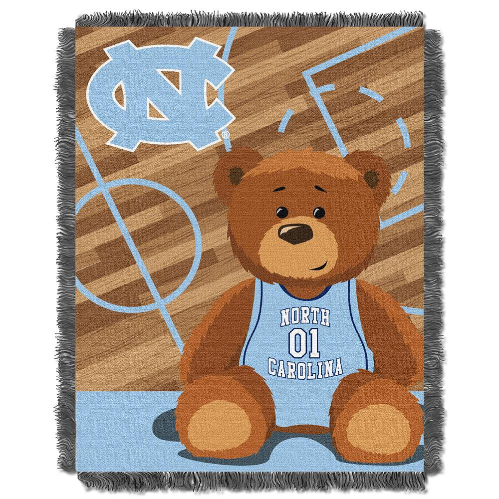 North Carolina Tar Heels NCAA Triple Woven Jacquard Throw (Fullback Baby Series) (36x48)