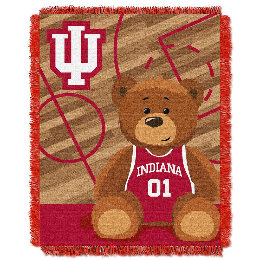 Indiana Hoosiers NCAA Triple Woven Jacquard Throw (Fullback Baby Series) (36x48)