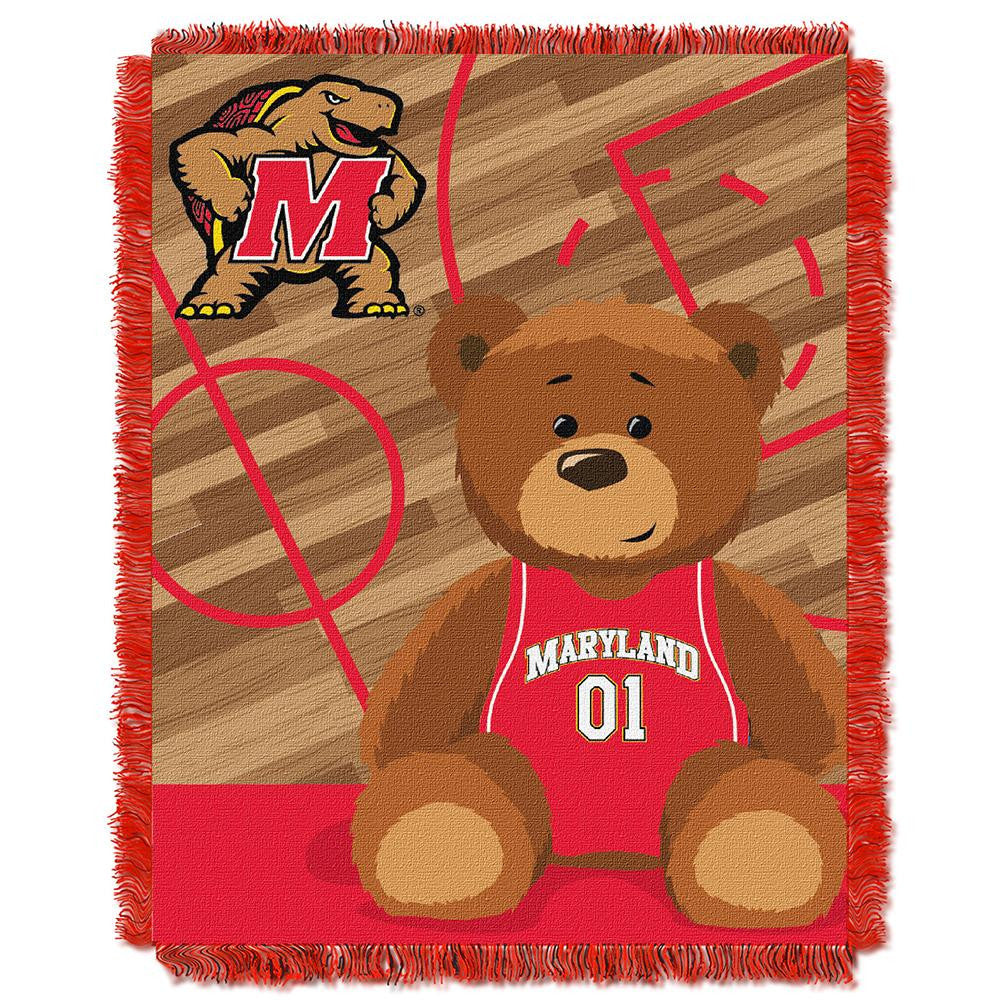 Maryland Terps NCAA Triple Woven Jacquard Throw (Fullback Baby Series) (36x48)