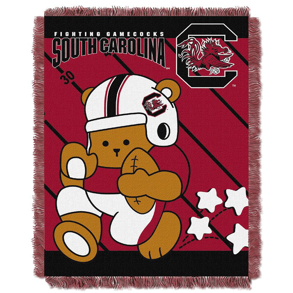 South Carolina Gamecocks NCAA Triple Woven Jacquard Throw (Fullback Baby Series) (36x48)