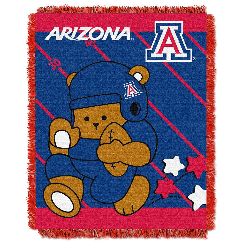 Arizona Wildcats NCAA Triple Woven Jacquard Throw (Fullback Baby Series) (36x48)