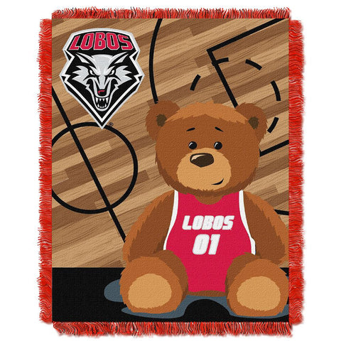 New Mexico Lobos NCAA Triple Woven Jacquard Throw (Fullback Baby Series) (36x48)