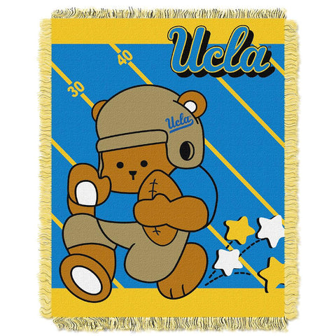 UCLA Bruins NCAA Triple Woven Jacquard Throw (Fullback Baby Series) (36x48)