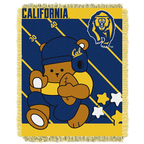 Cal Golden Bears NCAA Triple Woven Jacquard Throw (Fullback Baby Series) (36x48)