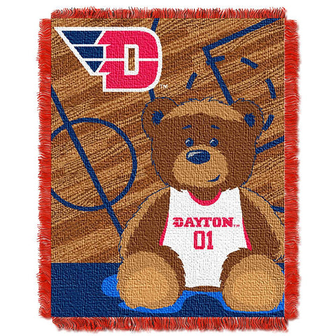 Dayton Flyers NCAA Triple Woven Jacquard Throw (Fullback Baby Series) (36x48)