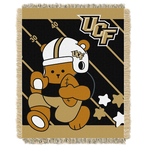 Central Florida Knights NCAA Triple Woven Jacquard Throw (Fullback Baby Series) (36x48)