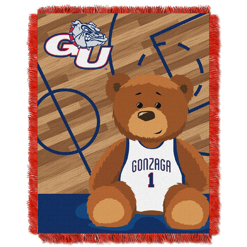 Gonzaga Bulldogs NCAA Triple Woven Jacquard Throw (Fullback Baby Series) (36x48)