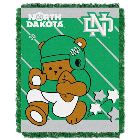 North Dakota Fighting Sioux NCAA Triple Woven Jacquard Throw (Fullback Baby Series) (36x48)