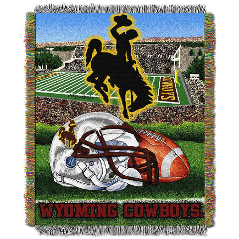 Wyoming Cowboys NCAA Woven Tapestry Throw (Home Field Advantage) (48x60)