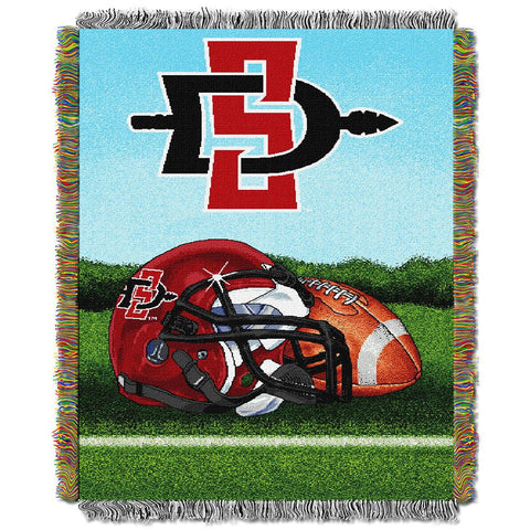 San Diego State Aztecs NCAA Woven Tapestry Throw (Home Field Advantage) (48x60)