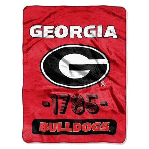 Georgia Bulldogs NCAA Micro Raschel Blanket (Varsity Series) (48x60)