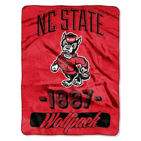 North Carolina State Wolfpack NCAA Micro Raschel Blanket (Varsity Series) (48x60)