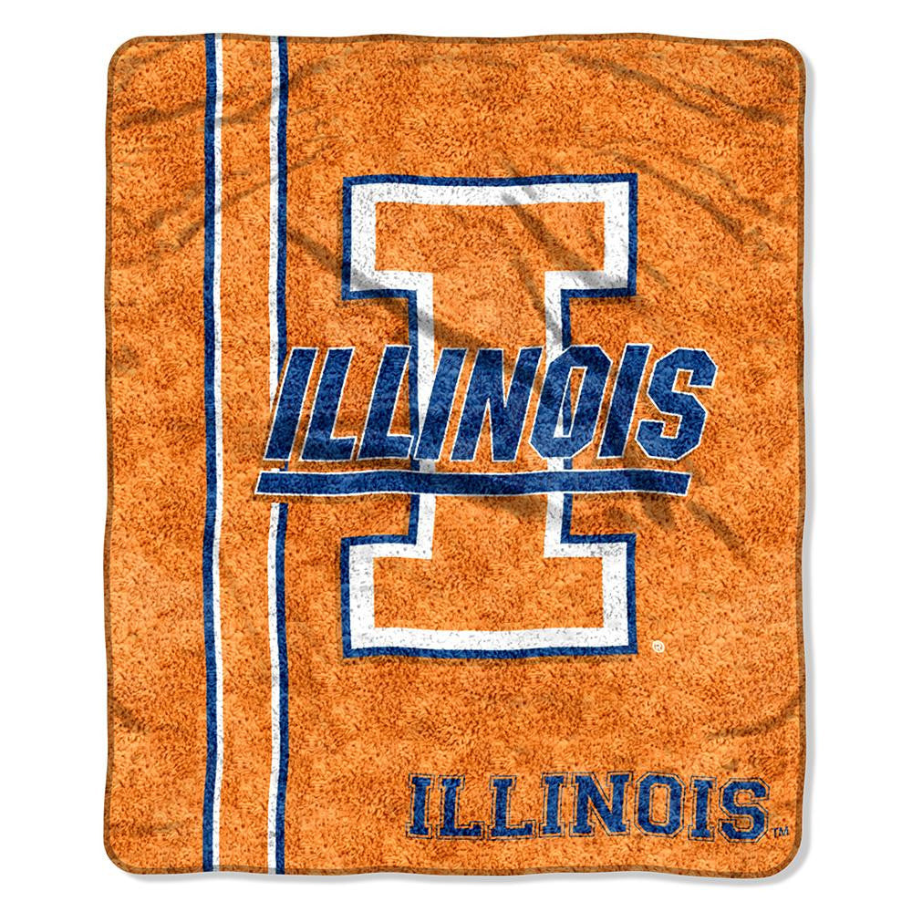 Illinois Fighting Illini NCAA Sherpa Throw (Jersey Series) (50in x 60in)