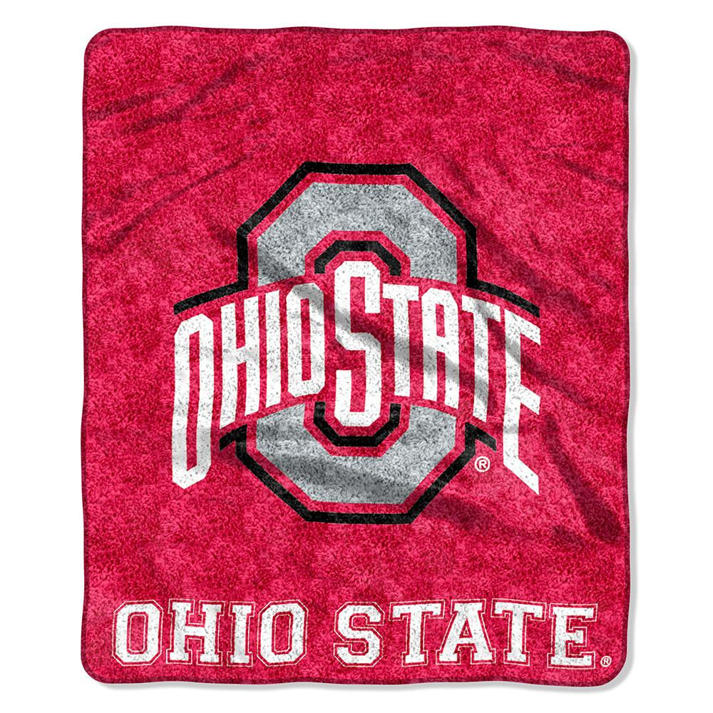 Ohio State Buckeyes NCAA Sherpa Throw (Jersey Series) (50in x 60in)