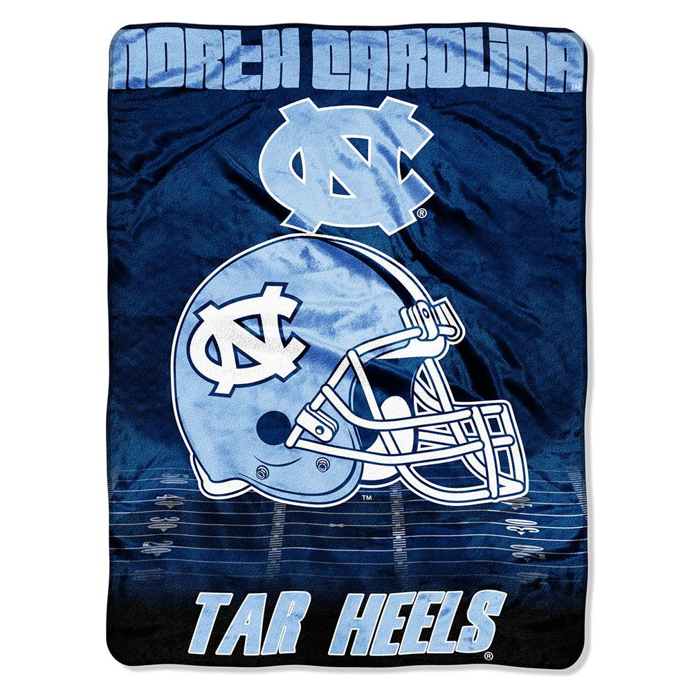 North Carolina Tar Heels NCAA Micro Raschel Blanket (Overtime Series) (80x60)