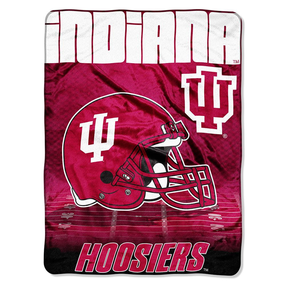 Indiana Hoosiers NCAA Micro Raschel Blanket (Overtime Series) (80x60)