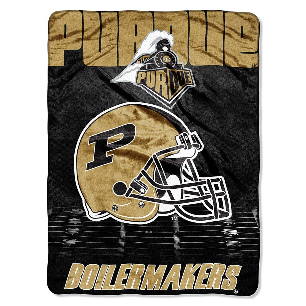 Purdue Boilermakers NCAA Micro Raschel Blanket (Overtime Series) (80x60)