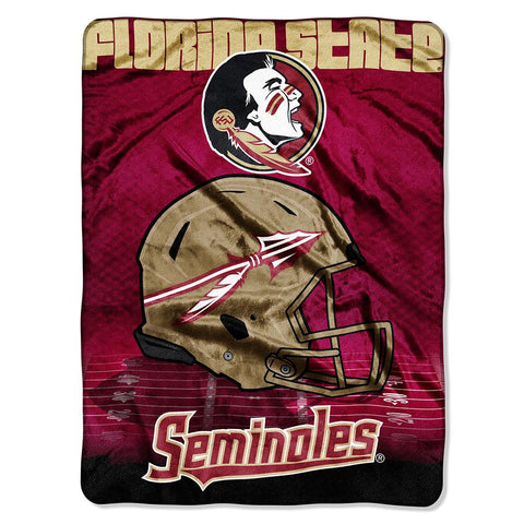 Florida State Seminoles NCAA Micro Raschel Blanket (Overtime Series) (80x60)