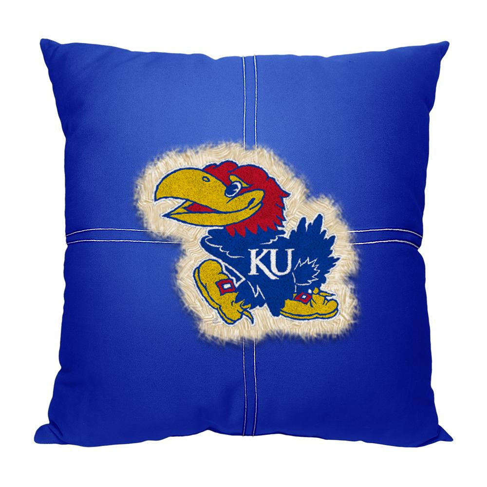 Kansas Jayhawks NCAA Team Letterman Pillow (18x18)