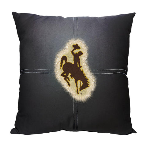 Wyoming Cowboys NCAA Team Letterman Pillow (18x18)