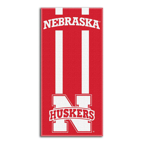 Nebraska Cornhuskers NCAA Zone Read Cotton Beach Towel (30in x 60in)