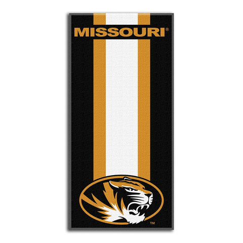 Missouri Tigers NCAA Zone Read Cotton Beach Towel (30in x 60in)