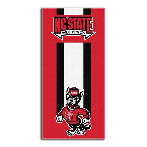 North Carolina State Wolfpack NCAA Zone Read Cotton Beach Towel (30in x 60in)