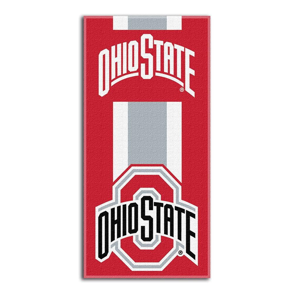 Ohio State Buckeyes NCAA Zone Read Cotton Beach Towel (30in x 60in)