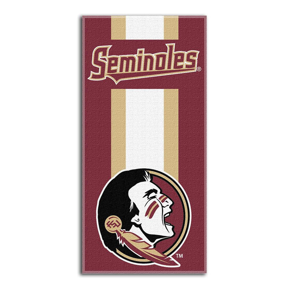 Florida State Seminoles NCAA Zone Read Cotton Beach Towel (30in x 60in)