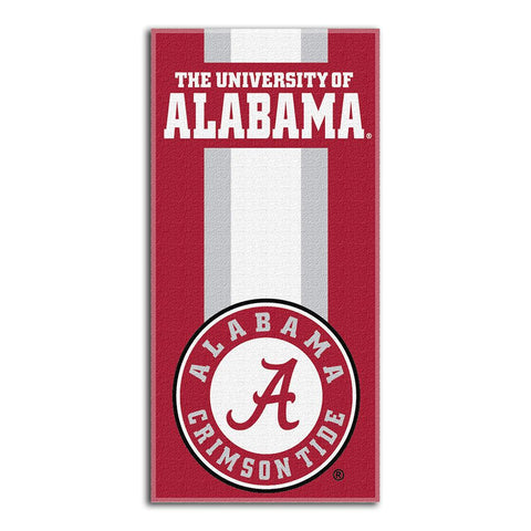 Alabama Crimson Tide NCAA Zone Read Cotton Beach Towel (30in x 60in)