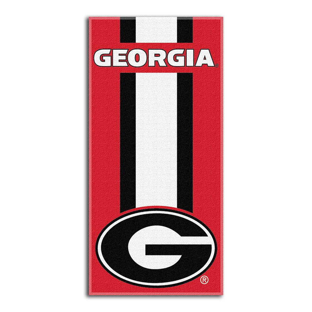 Georgia Bulldogs NCAA Zone Read Cotton Beach Towel (30in x 60in)