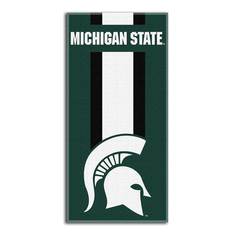 Michigan State Spartans NCAA Zone Read Cotton Beach Towel (30in x 60in)