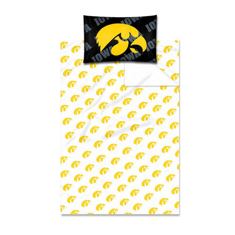 Iowa Hawkeyes NCAA Twin Sheet Set