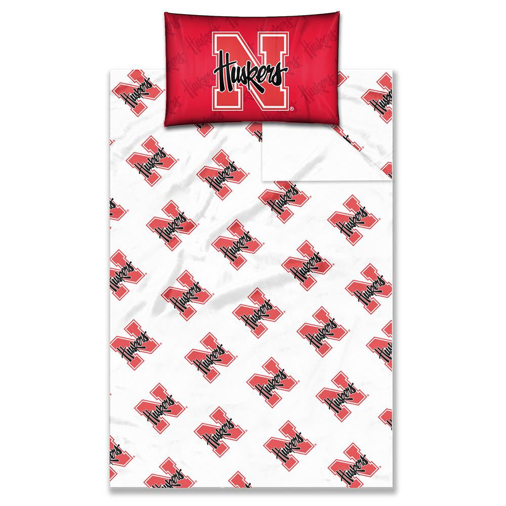 Nebraska Cornhuskers NCAA Twin Sheet Set