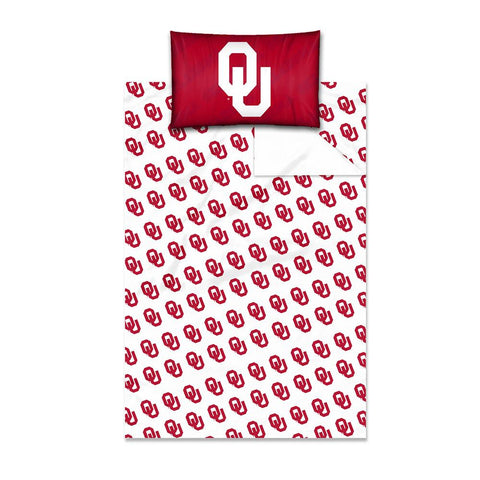 Oklahoma Sooners NCAA Twin Sheet Set