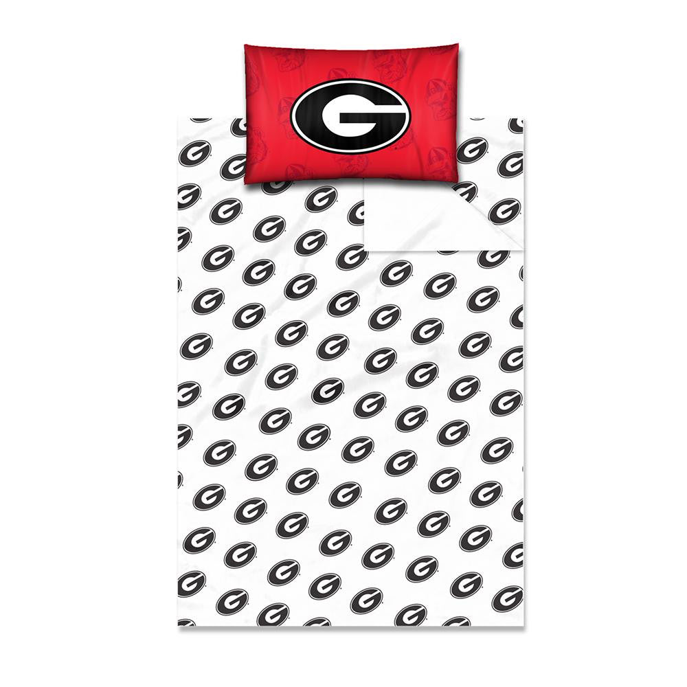 Georgia Bulldogs NCAA Twin Sheet Set