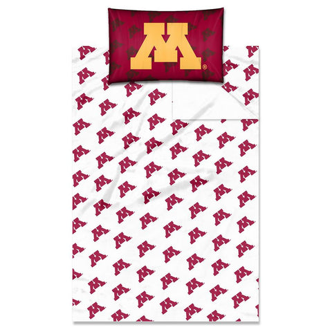 Minnesota Golden Gophers NCAA Twin Sheet Set