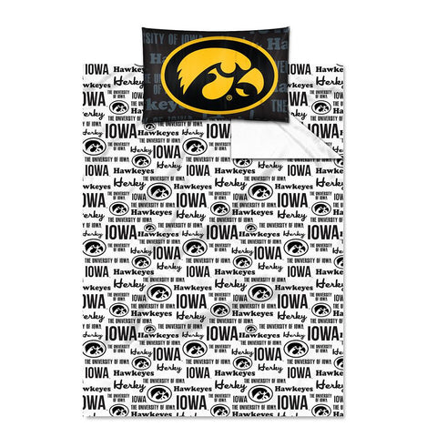 Iowa Hawkeyes NCAA Twin Sheet Set (Anthem Series)