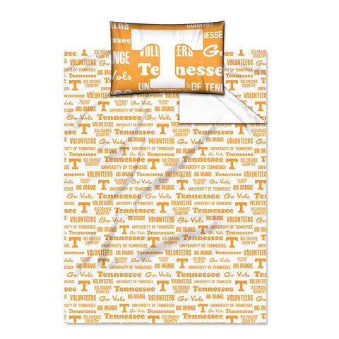 Tennessee Volunteers NCAA Twin Sheet Set (Anthem Series)