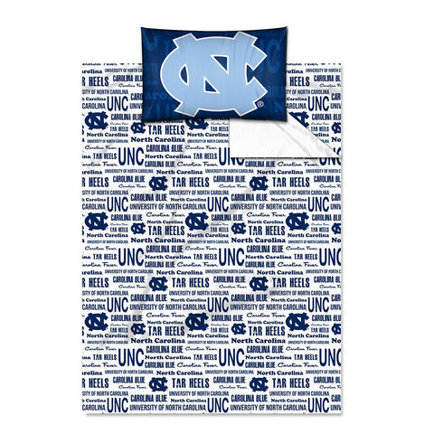 North Carolina Tar Heels NCAA Twin Sheet Set (Anthem Series)