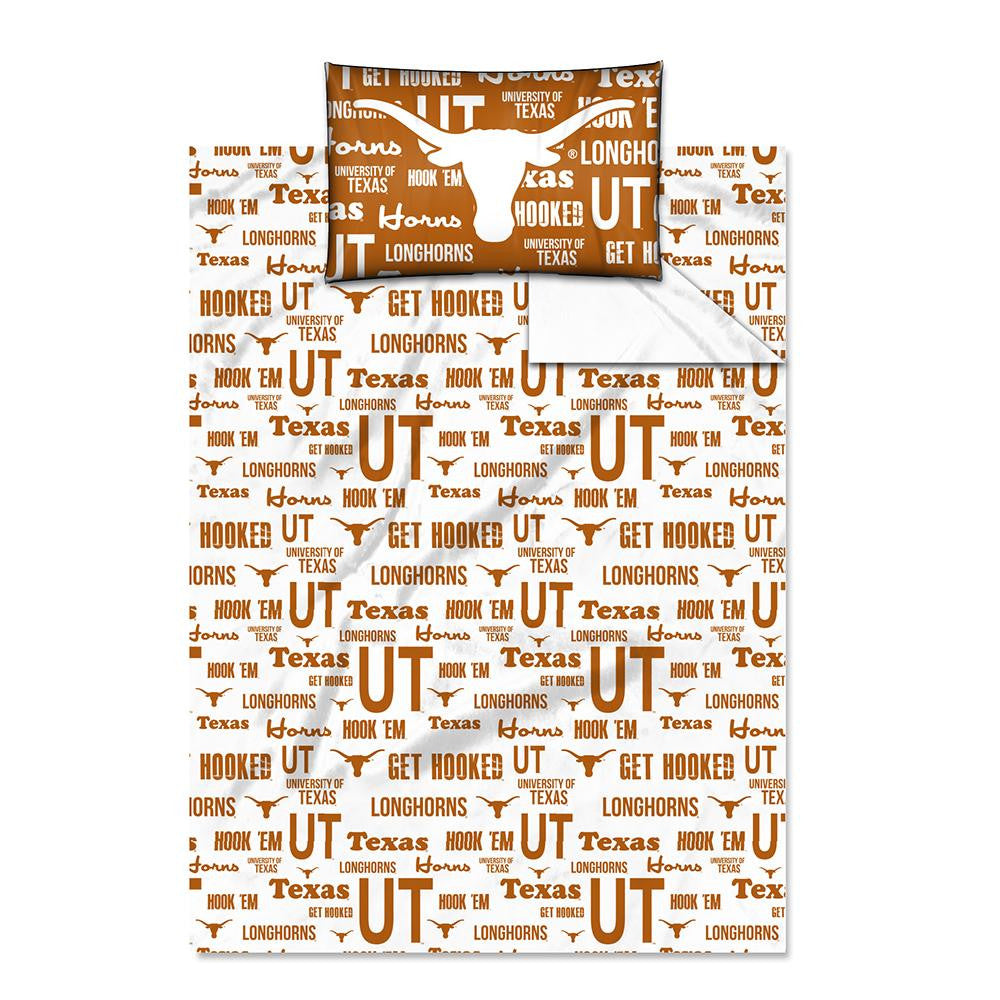 Texas Longhorns NCAA Twin Sheet Set (Anthem Series)